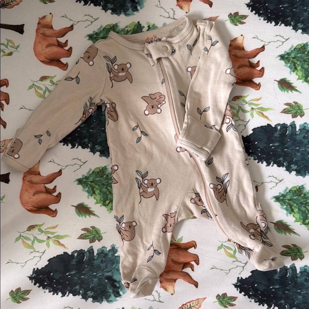Adorable Koala Print Baby Onesie